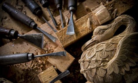 The relief carving process is clearly explained from start to finish. . Wood carving process